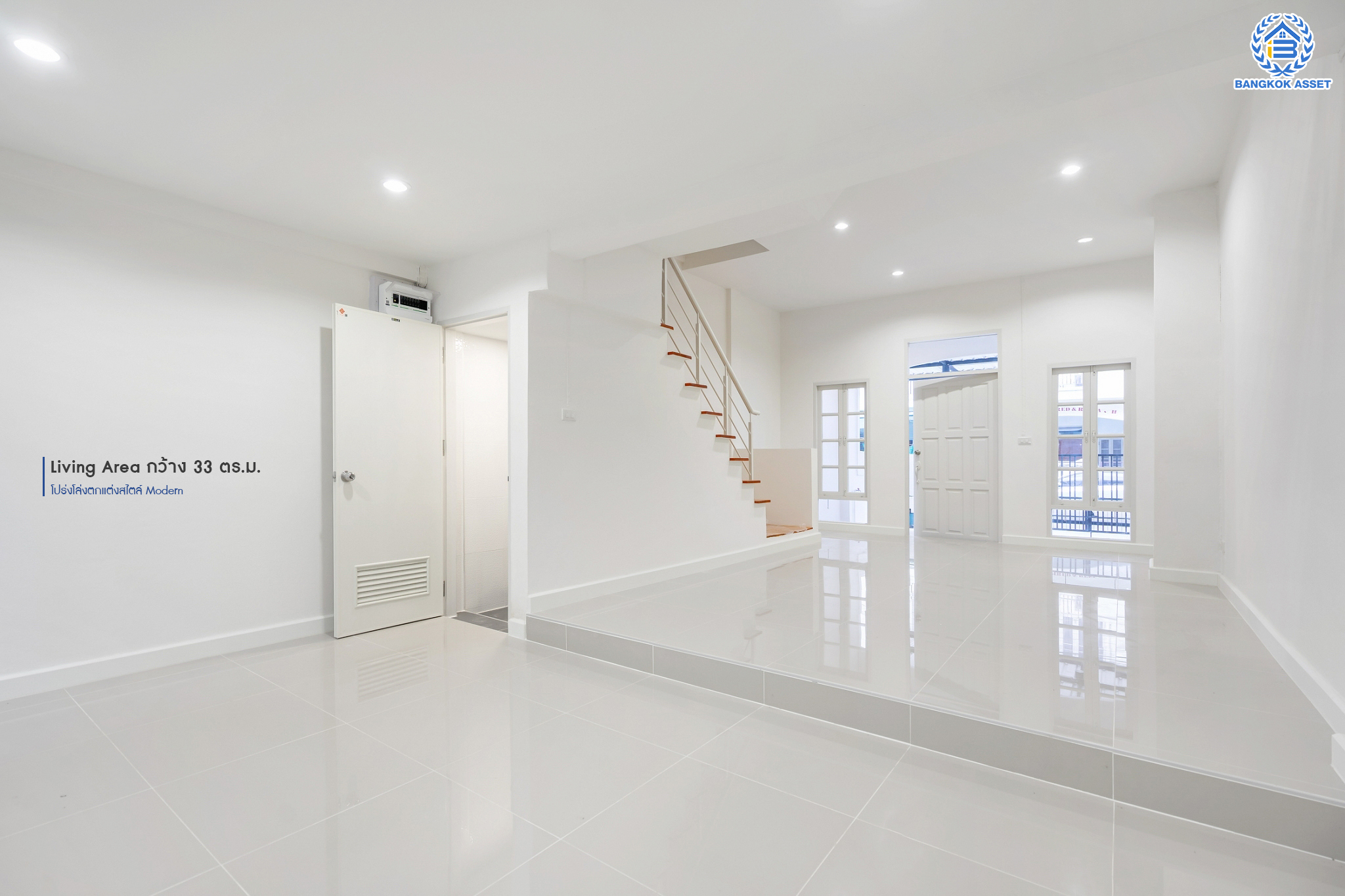 ทาวน์เฮ้าส์มือสองนนทบุรี ม.สรานนท์ ติวานนท์-ปากเกร็ด ทาวน์เฮ้าส์ 3ชั้นครึ่ง เนื้อที่ 18 ตร.ว. ฟังก์ชัน 4 ห้องนอน 3 ห้องน้ำ จอดรถได้ 2 คัน พร้อม Living Room กว้างขวาง บนทำเลติดถนนติวานนท์ ใกล้เซ็นทรัลแจ้งวัฒนะ และรถไฟฟ้าสายสีชมพู "สถานีแยกปากเกร็ด"